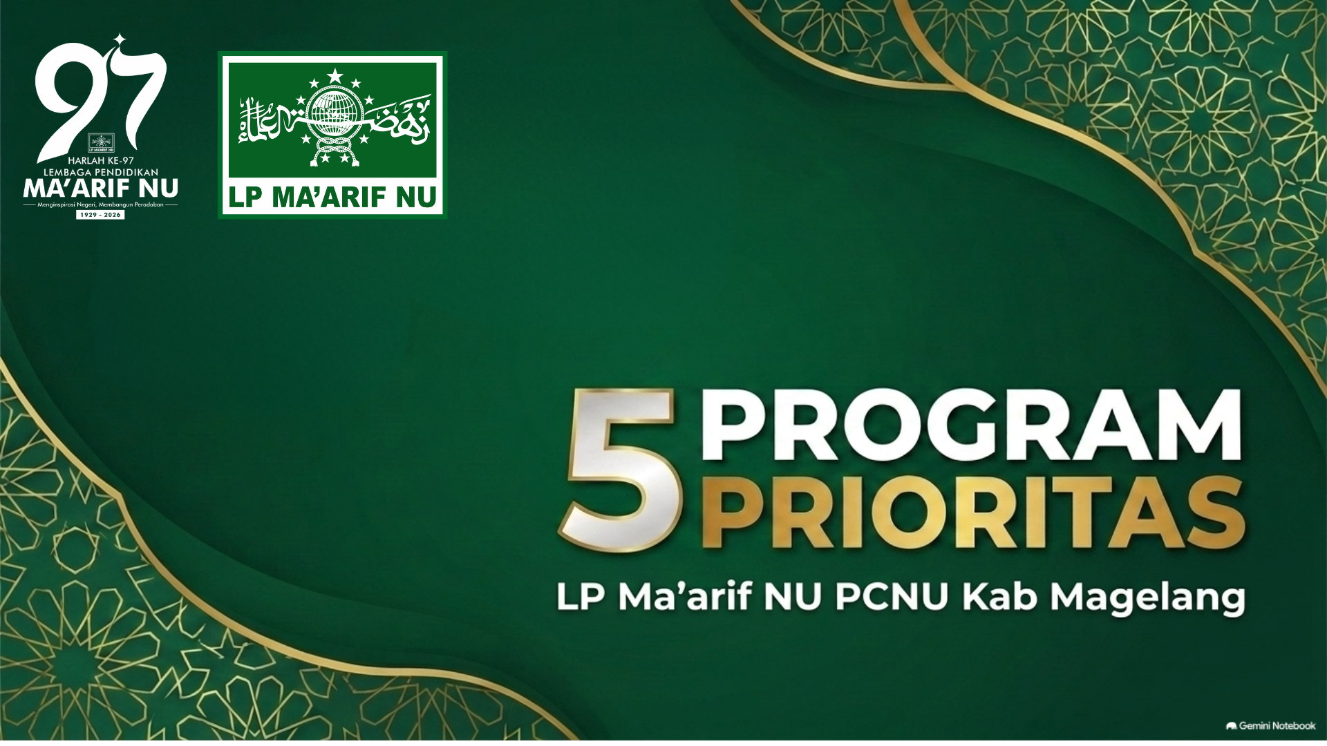 MATERI MA'ARIF MENYAPA 2026 (5 PILAR PROGRAM)