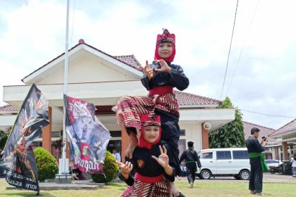 Penampilan Pencak Silat Pagar Nusa Alyaa dan Jihan di Bandongan Kabupaten Magelang